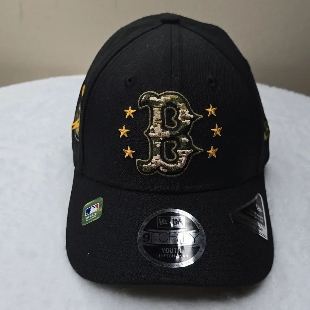 New Era Youth Boston Red Sox Armed Forces Military 9twenty Adjustable Hat